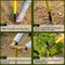 Gardenised 4 Claw Stand-Up Weed Puller Tool with Long Handle Durable Steel Head for Effortless Grass Removal Ergonomic Design Eliminates Bending Kneeling and Tugging Perfect for Easy Gardening